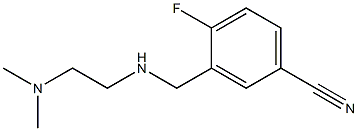 3-({[2-(dimethylamino)ethyl]amino}methyl)-4-fluorobenzonitrile 化学構造式