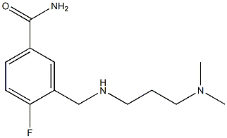 3-({[3-(dimethylamino)propyl]amino}methyl)-4-fluorobenzamide Structure