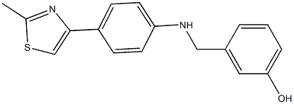 3-({[4-(2-methyl-1,3-thiazol-4-yl)phenyl]amino}methyl)phenol