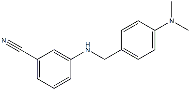 3-({[4-(dimethylamino)phenyl]methyl}amino)benzonitrile Struktur