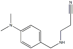 3-({[4-(dimethylamino)phenyl]methyl}amino)propanenitrile,,结构式