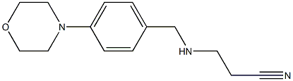 3-({[4-(morpholin-4-yl)phenyl]methyl}amino)propanenitrile