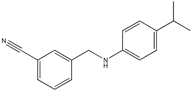 3-({[4-(propan-2-yl)phenyl]amino}methyl)benzonitrile Structure