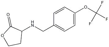 3-({[4-(trifluoromethoxy)phenyl]methyl}amino)oxolan-2-one Structure