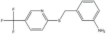  3-({[5-(trifluoromethyl)pyridin-2-yl]sulfanyl}methyl)aniline