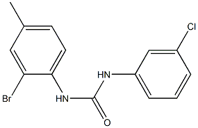 3-(2-bromo-4-methylphenyl)-1-(3-chlorophenyl)urea Structure