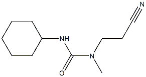 3-(2-cyanoethyl)-1-cyclohexyl-3-methylurea 结构式