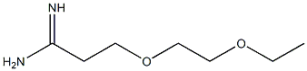 3-(2-ethoxyethoxy)propanimidamide 化学構造式