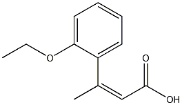 3-(2-ethoxyphenyl)but-2-enoic acid 化学構造式