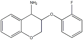 3-(2-fluorophenoxy)-3,4-dihydro-2H-1-benzopyran-4-amine Structure