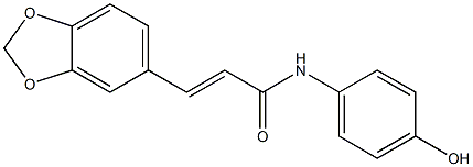 3-(2H-1,3-benzodioxol-5-yl)-N-(4-hydroxyphenyl)prop-2-enamide