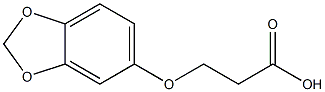 3-(2H-1,3-benzodioxol-5-yloxy)propanoic acid Structure