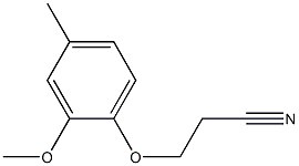 3-(2-methoxy-4-methylphenoxy)propanenitrile