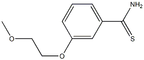 3-(2-methoxyethoxy)benzenecarbothioamide,,结构式