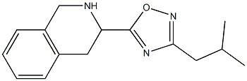 3-(2-methylpropyl)-5-(1,2,3,4-tetrahydroisoquinolin-3-yl)-1,2,4-oxadiazole Structure