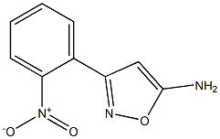 3-(2-nitrophenyl)-1,2-oxazol-5-amine,,结构式