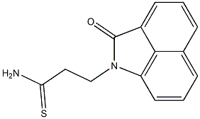 3-(2-oxobenzo[cd]indol-1(2H)-yl)propanethioamide Struktur