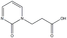 3-(2-oxopyrimidin-1(2H)-yl)propanoic acid Struktur