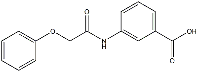 3-(2-phenoxyacetamido)benzoic acid 结构式