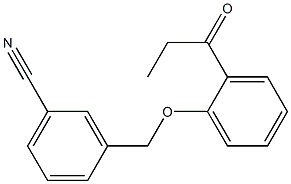 3-(2-propanoylphenoxymethyl)benzonitrile