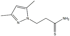 3-(3,5-dimethyl-1H-pyrazol-1-yl)propanethioamide Structure