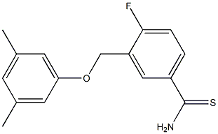 3-(3,5-dimethylphenoxymethyl)-4-fluorobenzene-1-carbothioamide