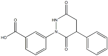 3-(3,6-dioxo-5-phenyltetrahydropyridazin-1(2H)-yl)benzoic acid Structure