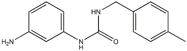 3-(3-aminophenyl)-1-[(4-methylphenyl)methyl]urea,,结构式