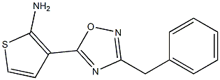3-(3-benzyl-1,2,4-oxadiazol-5-yl)thiophen-2-amine 化学構造式