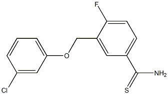 3-(3-chlorophenoxymethyl)-4-fluorobenzene-1-carbothioamide