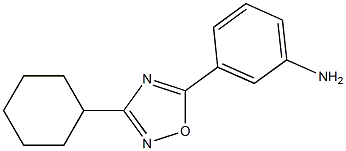 3-(3-cyclohexyl-1,2,4-oxadiazol-5-yl)aniline Structure