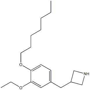 3-(3-Ethoxy-4-heptyloxy-benzyl)-azetidine Struktur