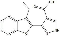  3-(3-ethyl-1-benzofuran-2-yl)-1H-pyrazole-4-carboxylic acid