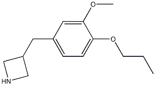 3-(3-methoxy-4-propoxybenzyl)azetidine 结构式