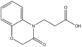 3-(3-oxo-3,4-dihydro-2H-1,4-benzoxazin-4-yl)propanoic acid 化学構造式