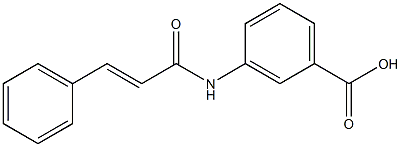 3-(3-phenylprop-2-enamido)benzoic acid Structure