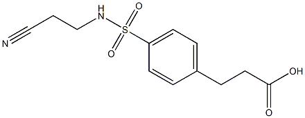 3-(4-{[(2-cyanoethyl)amino]sulfonyl}phenyl)propanoic acid