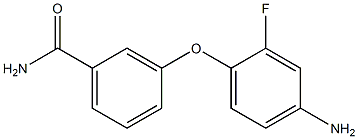 3-(4-amino-2-fluorophenoxy)benzamide 化学構造式
