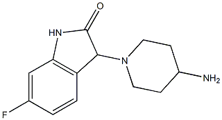 3-(4-aminopiperidin-1-yl)-6-fluoro-2,3-dihydro-1H-indol-2-one Structure