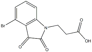 3-(4-bromo-2,3-dioxo-2,3-dihydro-1H-indol-1-yl)propanoic acid