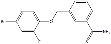 3-(4-bromo-2-fluorophenoxymethyl)benzene-1-carbothioamide|