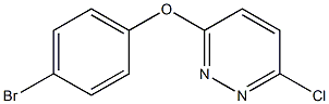 3-(4-bromophenoxy)-6-chloropyridazine Structure