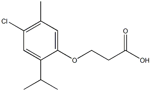 3-(4-chloro-2-isopropyl-5-methylphenoxy)propanoic acid Structure
