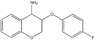 3-(4-fluorophenoxy)-3,4-dihydro-2H-1-benzopyran-4-amine Struktur