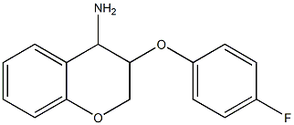 3-(4-fluorophenoxy)-3,4-dihydro-2H-1-benzopyran-4-amine Structure