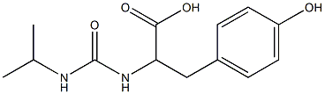 3-(4-hydroxyphenyl)-2-[(propan-2-ylcarbamoyl)amino]propanoic acid,,结构式