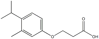 3-(4-isopropyl-3-methylphenoxy)propanoic acid Structure