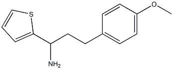 3-(4-methoxyphenyl)-1-(thiophen-2-yl)propan-1-amine Struktur