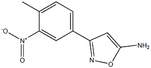 3-(4-methyl-3-nitrophenyl)-1,2-oxazol-5-amine Struktur