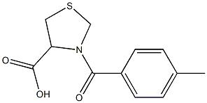  3-(4-methylbenzoyl)-1,3-thiazolidine-4-carboxylic acid